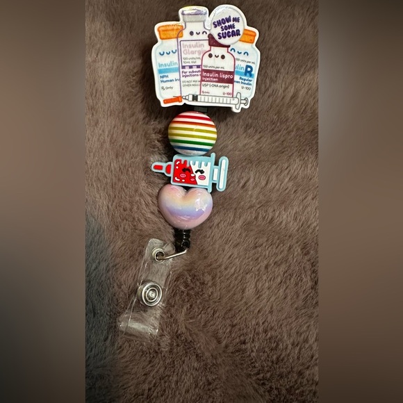 Accessories - FUNNY NURSE retractable reel badge id card holder HANDMADE